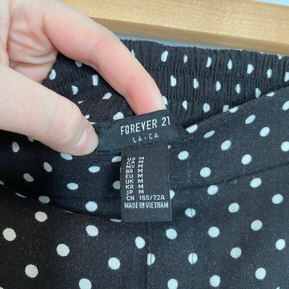 High Waist Polka Dot Trouser Pants - Picture 5 of 8